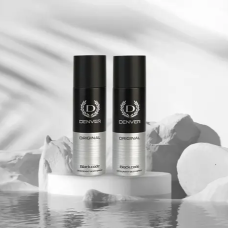Black Code Nano Travel Size Pack Deo Perfume Body Spray - For Men (50ml X 2 )